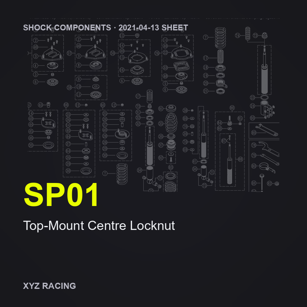 Top-Mount Centre Locknut (SP01)
