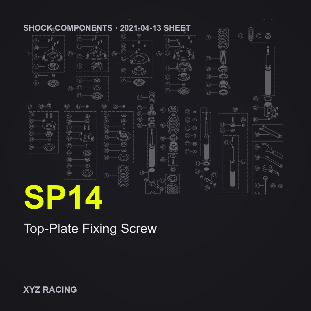 Top-Plate Fixing Screw (SP14)