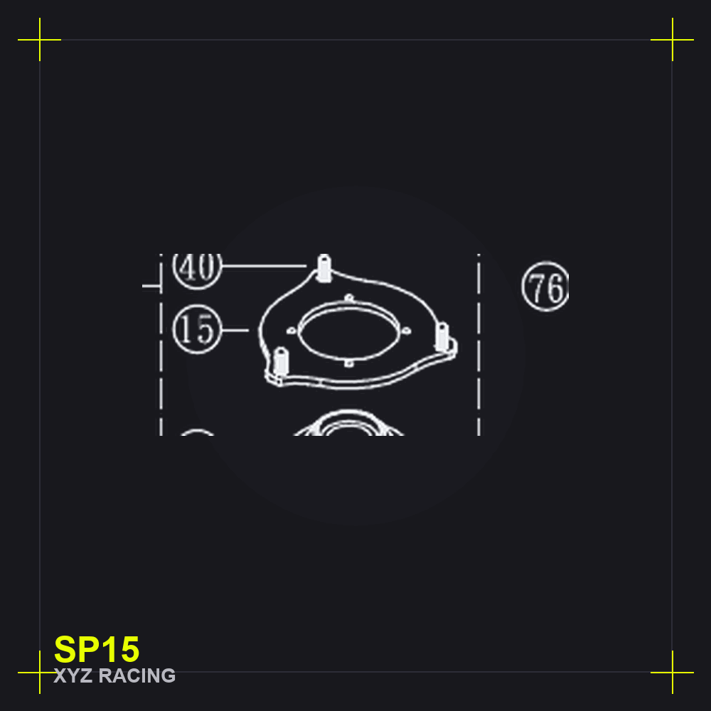 Steel Top Plate (Rubber Mount) (SP15)