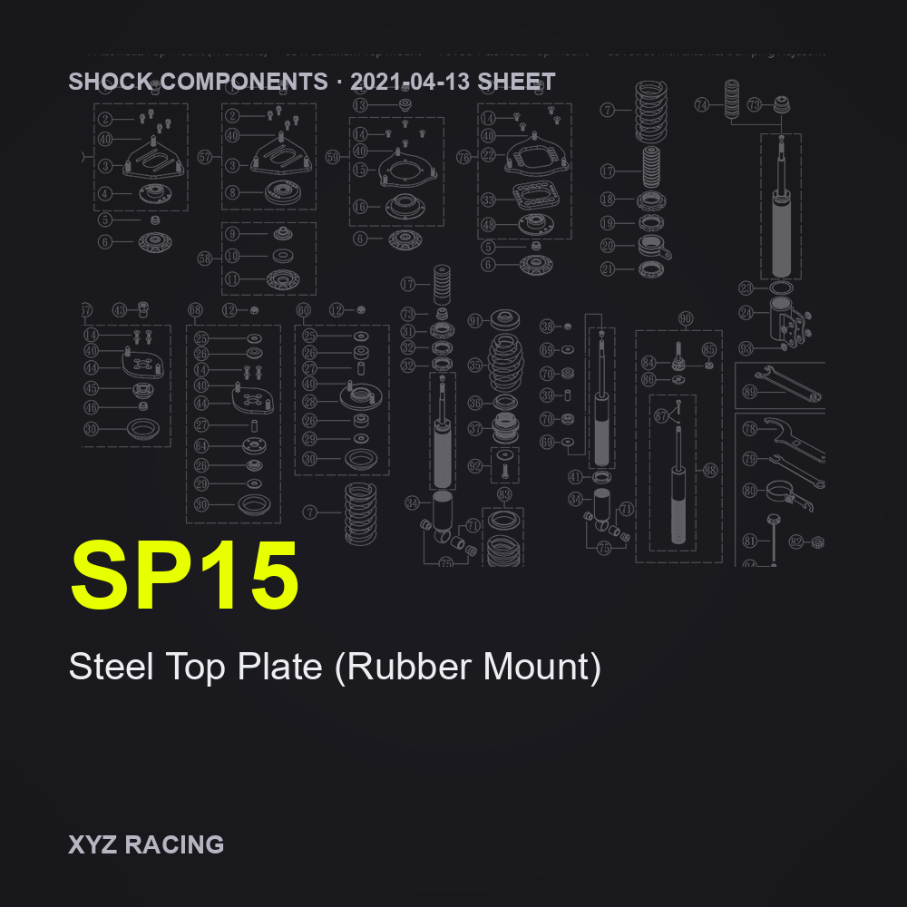 Steel Top Plate (Rubber Mount) (SP15)