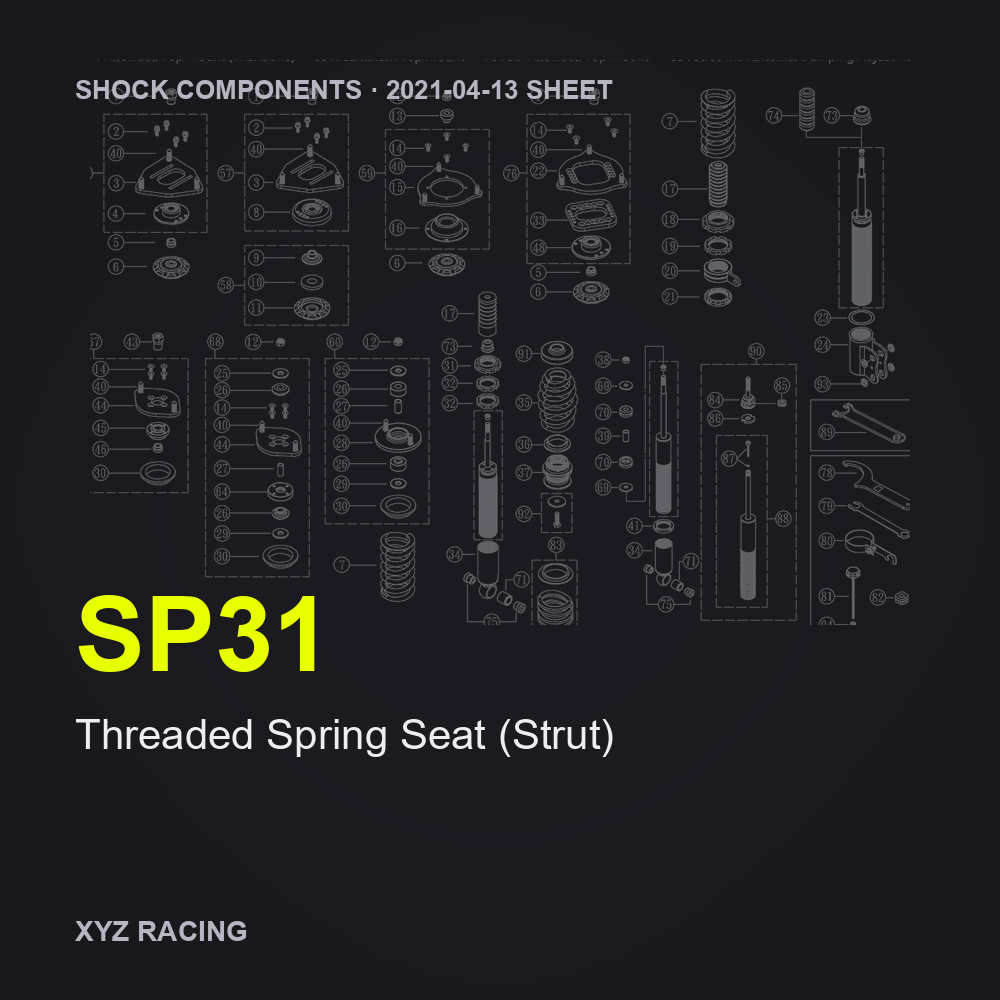 Threaded Spring Seat (Strut) (SP31)