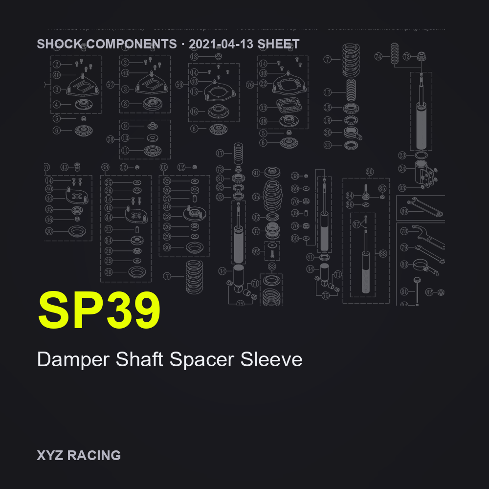 Damper Shaft Spacer Sleeve (SP39)