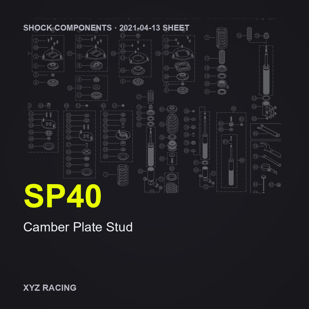 Camber Plate Stud (SP40)