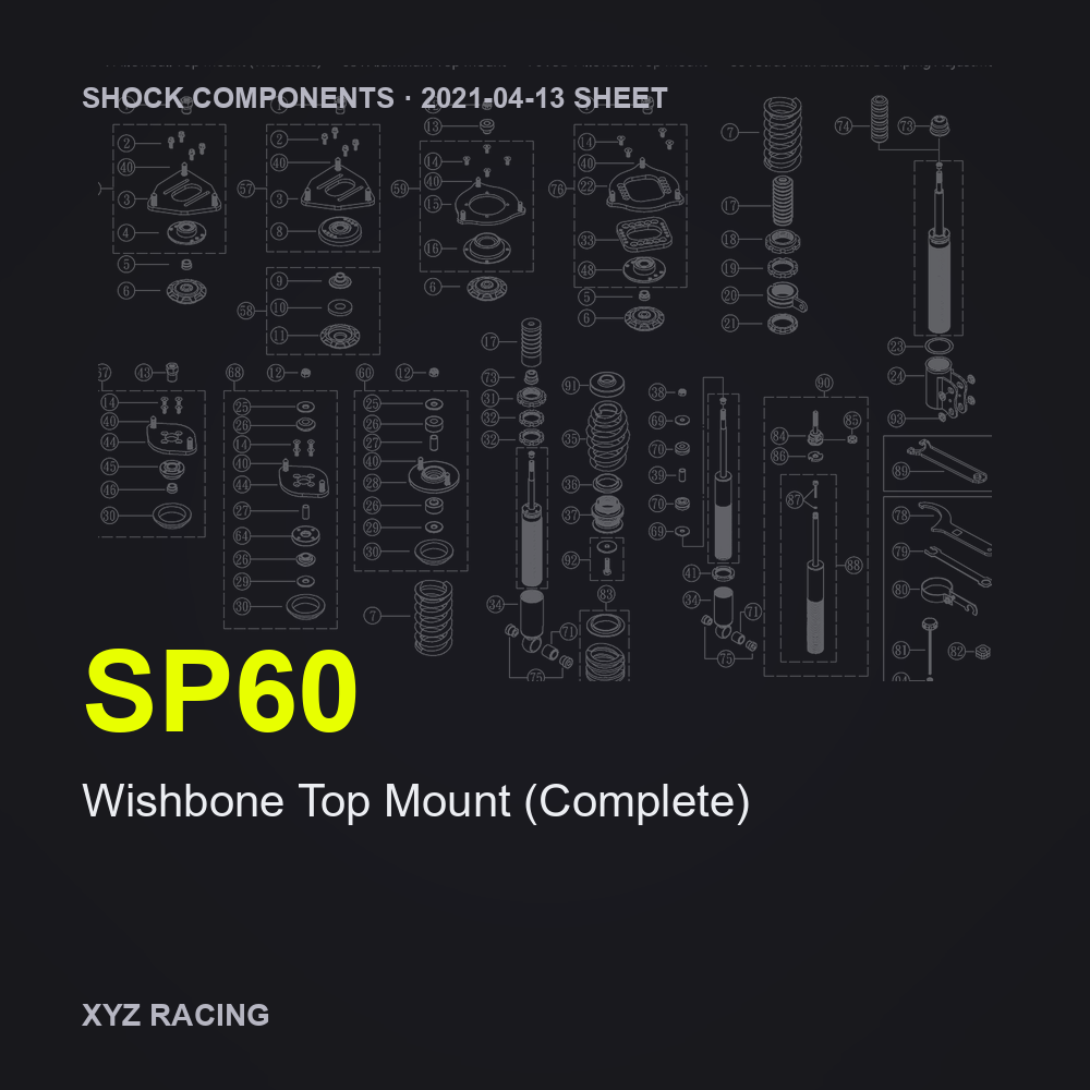 Wishbone Top Mount (Complete) (SP60)