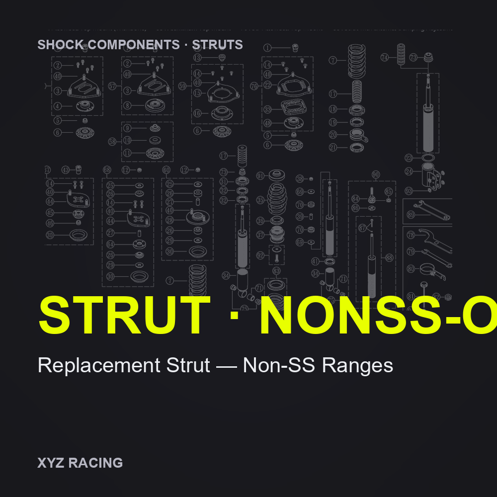 Replacement Strut — Non-SS Ranges (Old Design)