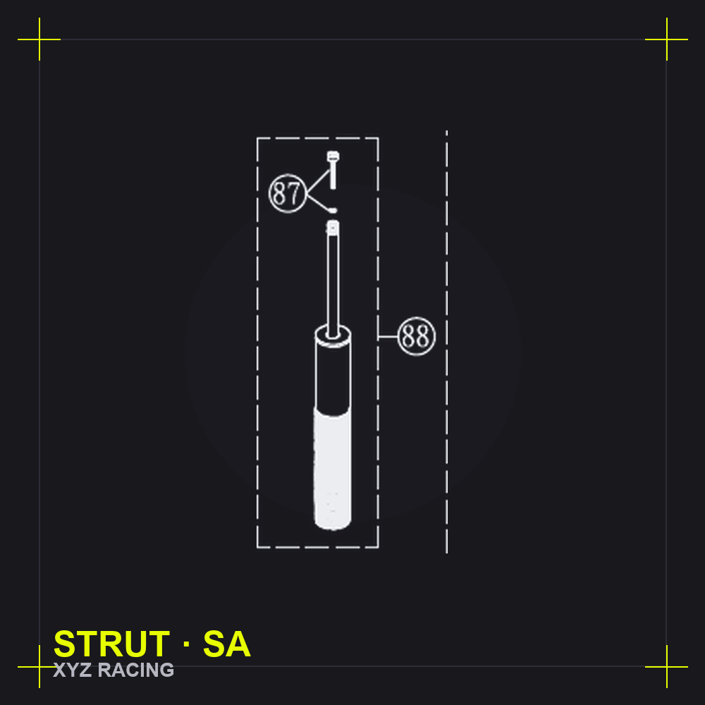 Replacement Strut — Street Advanced (New Design, EDA)