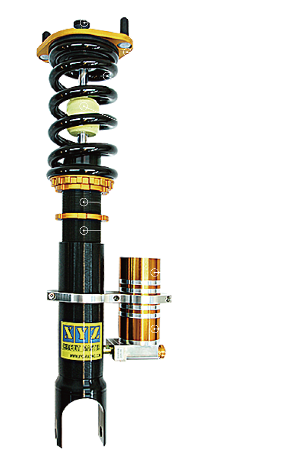 XYZ Racing Circuit Master Coilovers — Honda TL UA8-UA9 2009-2014