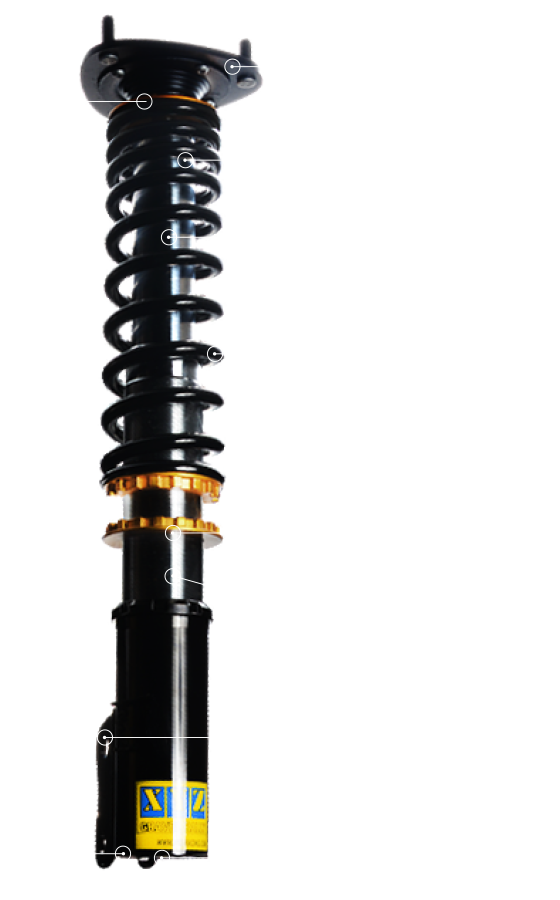 XYZ Racing Gravel Rally Coilovers — Nissan SENTRA B14 1995-1999
