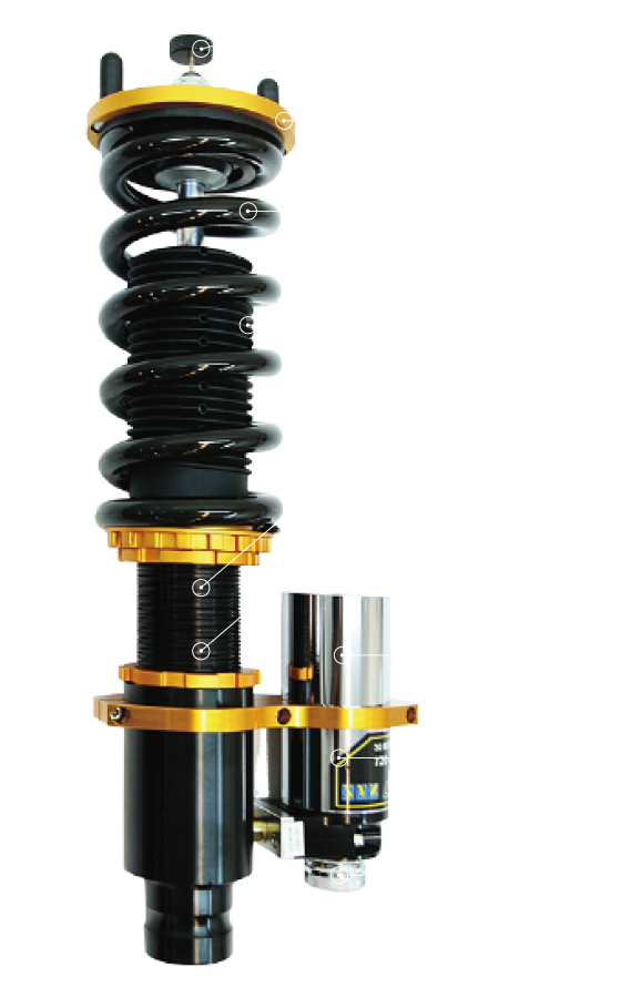 XYZ Racing Street Advanced Coilovers — Honda TL UA8-UA9 2009-2014