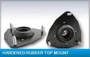 Hardened rubber top mount