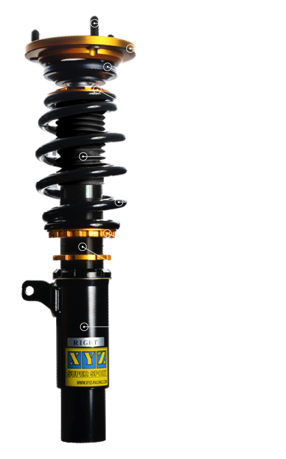XYZ Racing Super Sport Coilovers — Nissan SENTRA B13 1991-1994