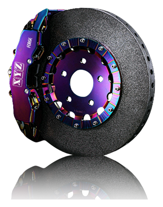 XYZ Racing carbon-ceramic rotor and caliper