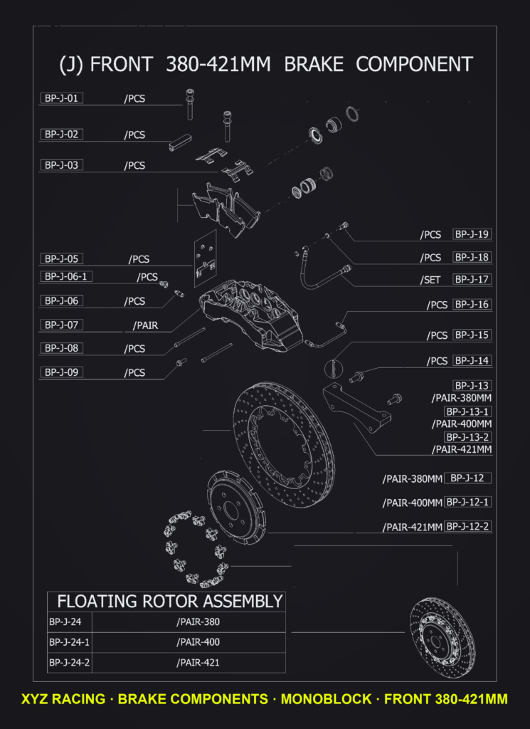 Bleed Screw (BP-J-06) — Monoblock Front 380-421mm