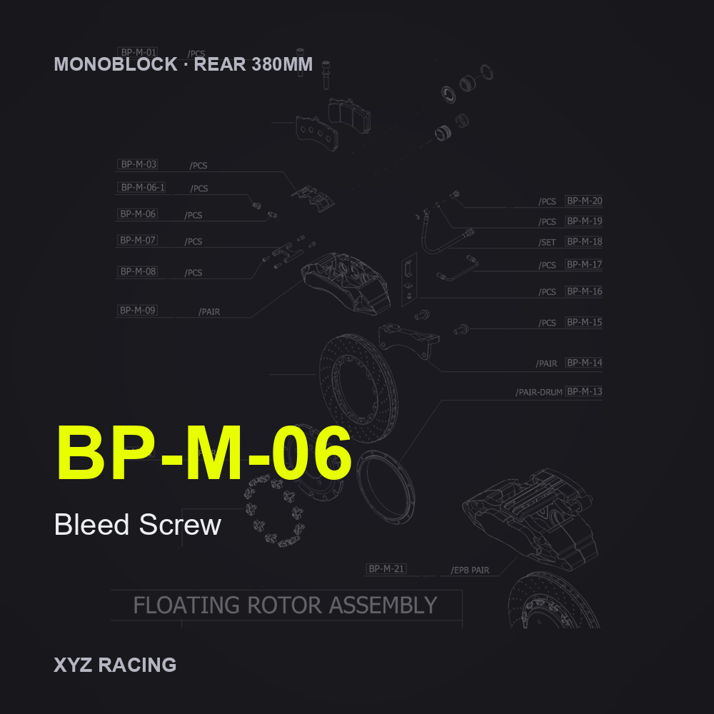 Bleed Screw (BP-M-06) — Monoblock Rear 380mm