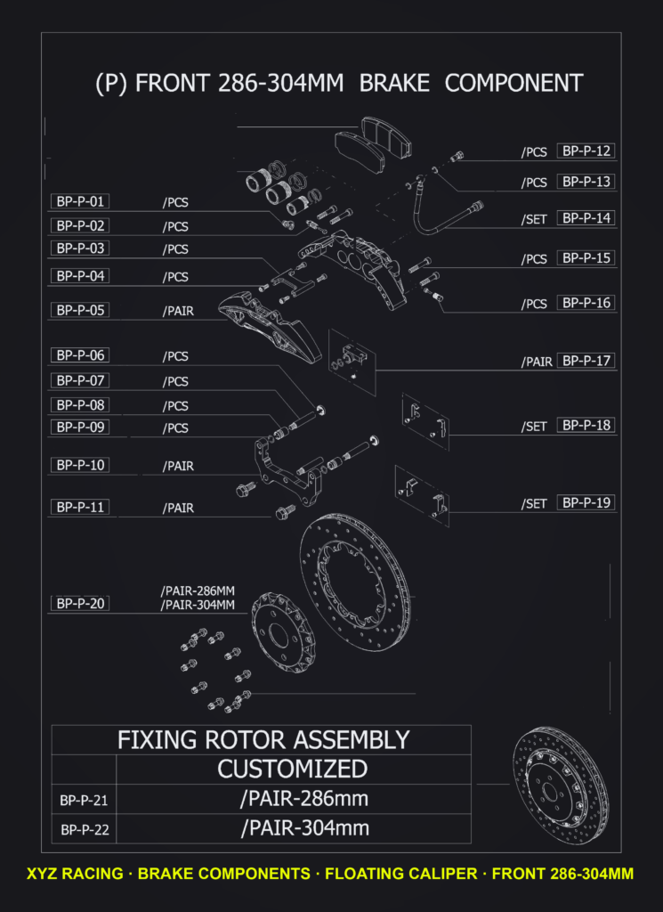 Bleed Screw (BP-P-02) — Floating Caliper Front 286-304mm