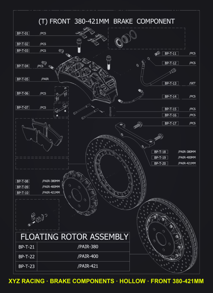 Bleed Screw Dust Cap (BP-T-03) — Hollow Front 380-421mm