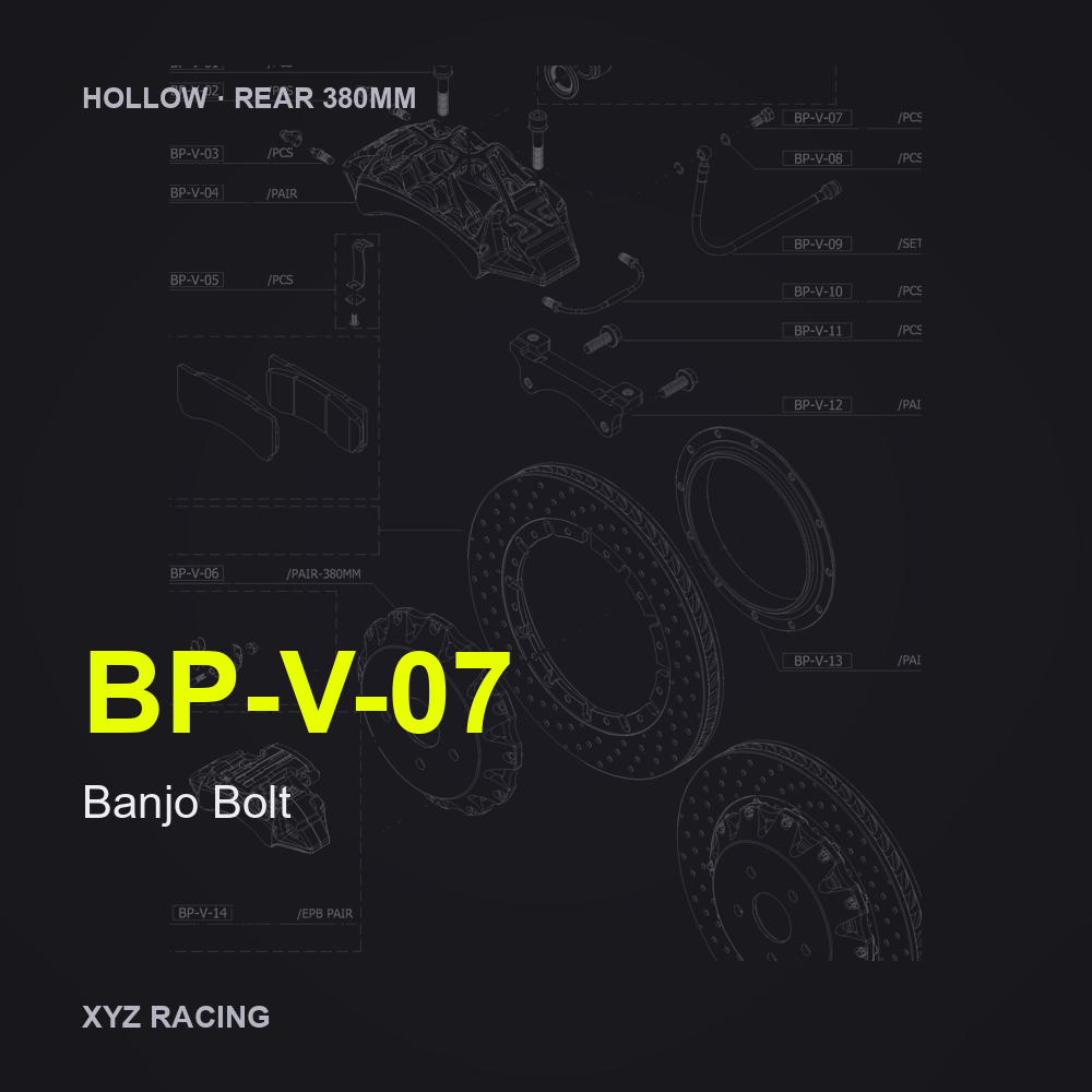 Banjo Bolt (BP-V-07) — Hollow Rear 380mm