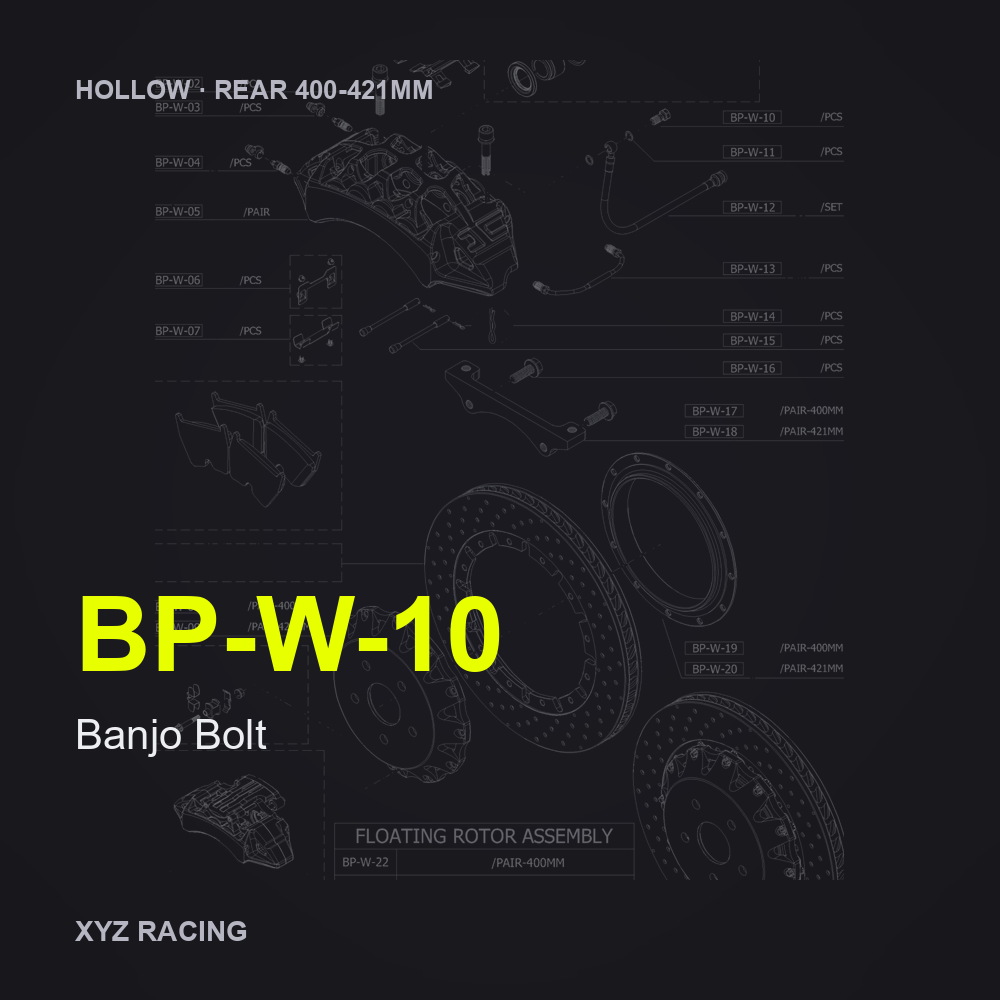 Banjo Bolt (BP-W-10) — Hollow Rear 400-421mm