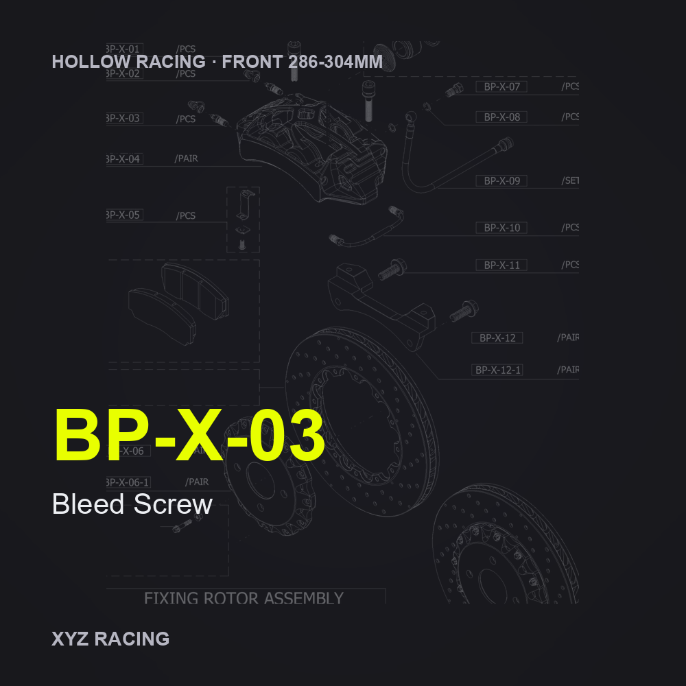 Bleed Screw (BP-X-03) — Hollow Racing Front 286-304mm