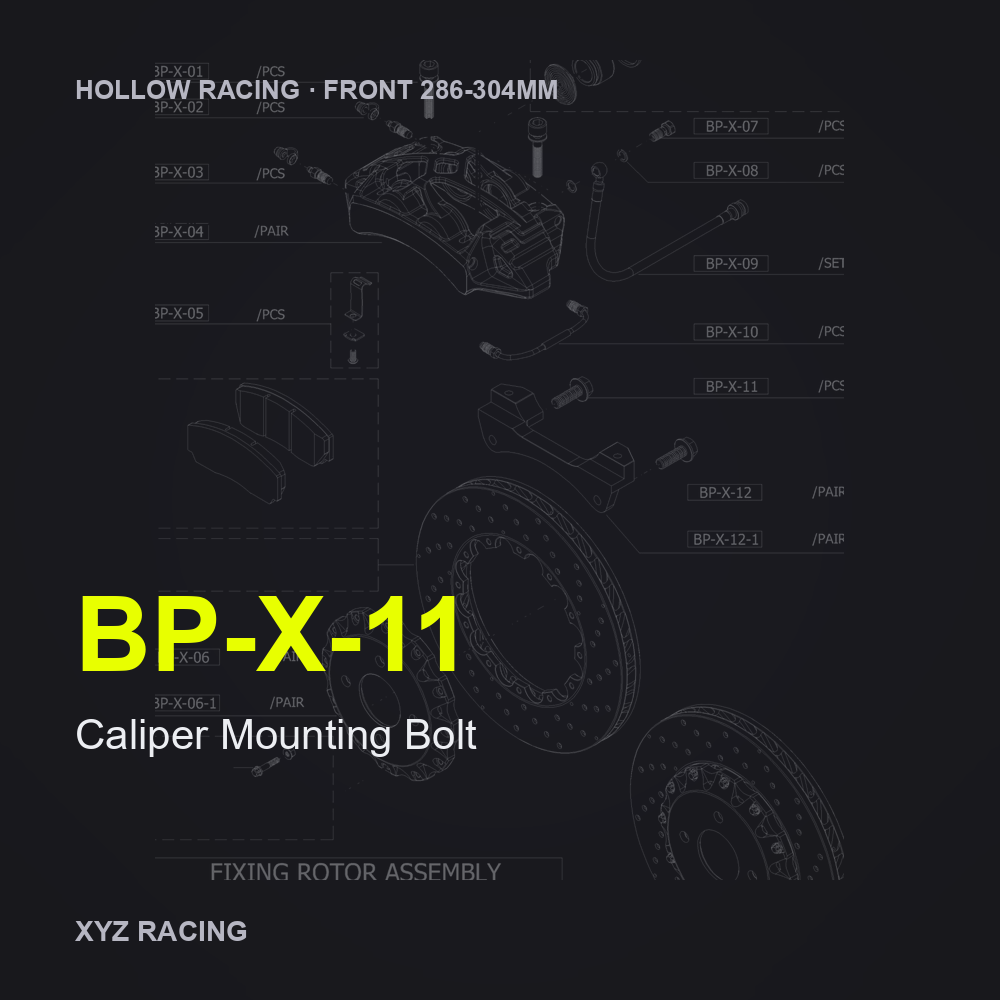 Caliper Mounting Bolt (BP-X-11) — Hollow Racing Front 286-304mm