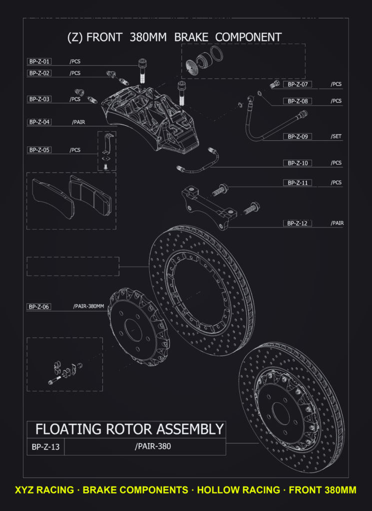Bleed Screw Dust Cap (BP-Z-02) — Hollow Racing Front 380mm