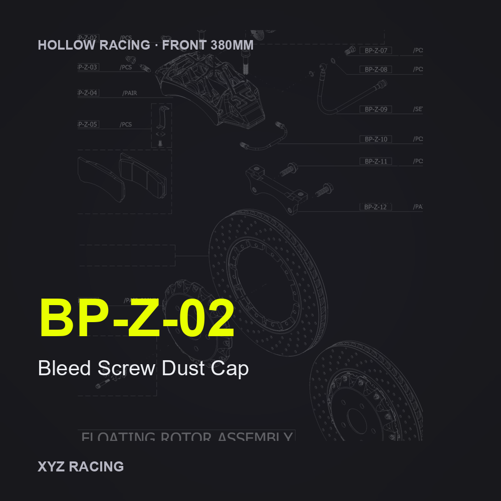 Bleed Screw Dust Cap (BP-Z-02) — Hollow Racing Front 380mm