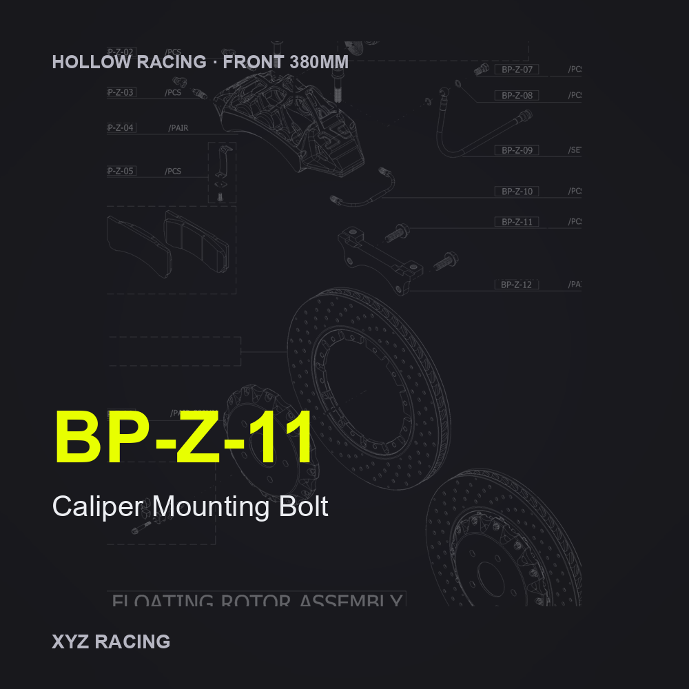 Caliper Mounting Bolt (BP-Z-11) — Hollow Racing Front 380mm