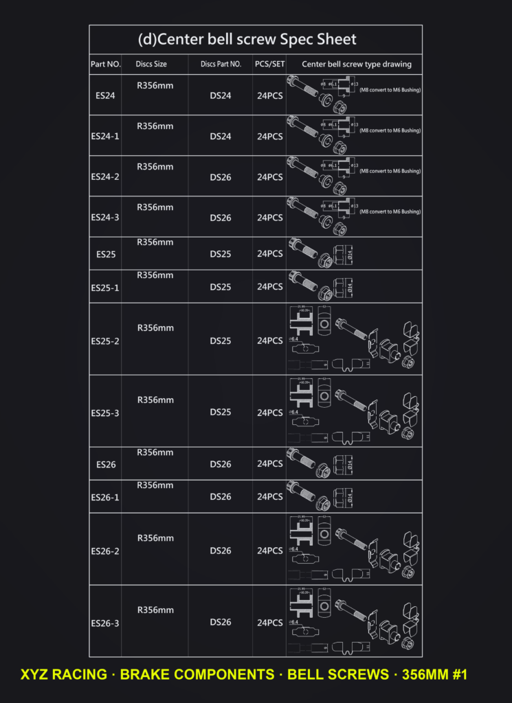 Rotor Bell Screw Set ES24