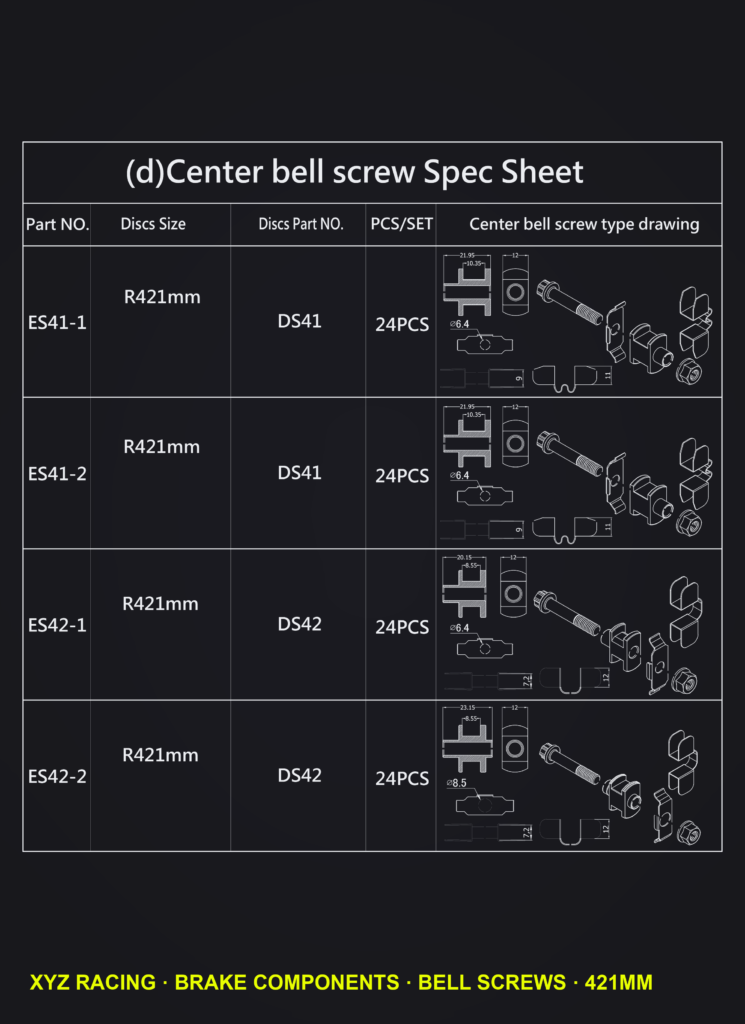 Rotor Bell Screw Set ES41-1