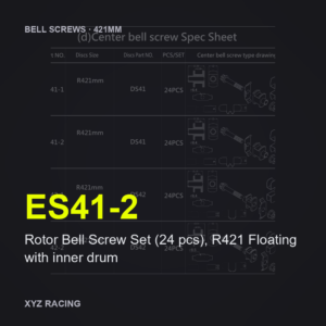 Rotor Bell Screw Set ES41-2 with inner drum
