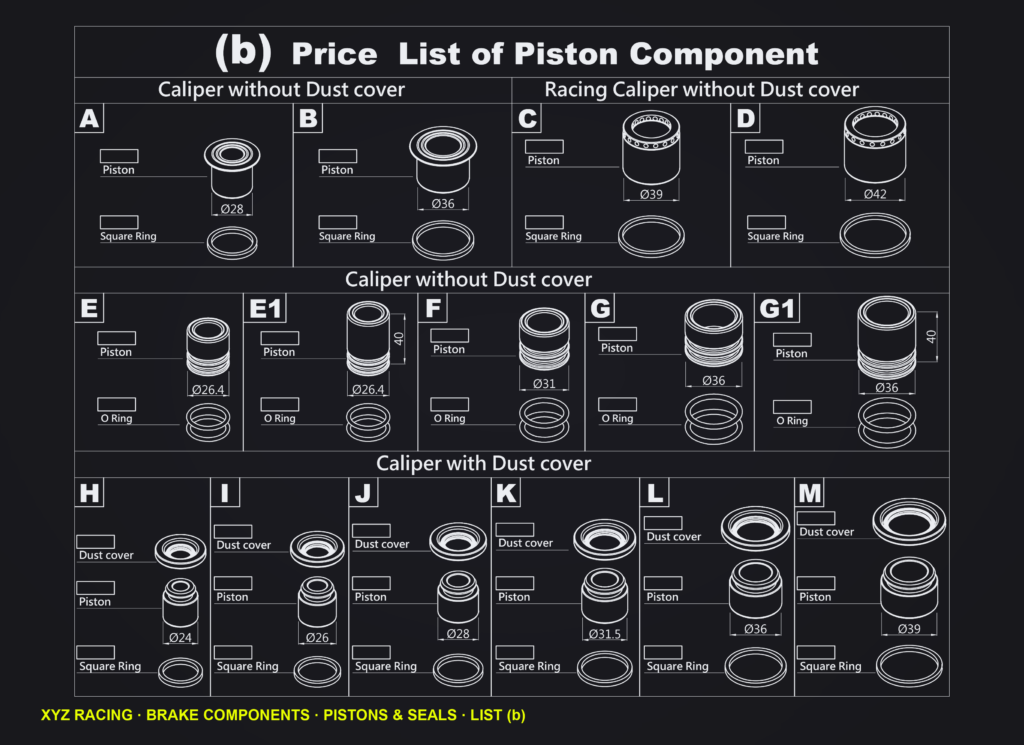 Caliper piston Ø28mm